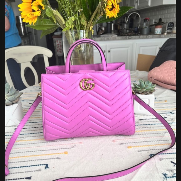 Candy Pink 🍭 G U C C I  B A G - Picture 3 of 8